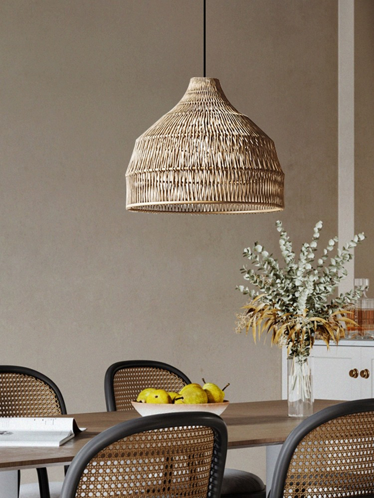 Outdoor Furniture Sale - Simple Creative Rattan Pendant Light For