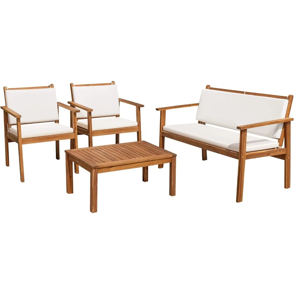 Outdoor Furniture Teak Wood - Outdoor sofa, teak wood solid wood
