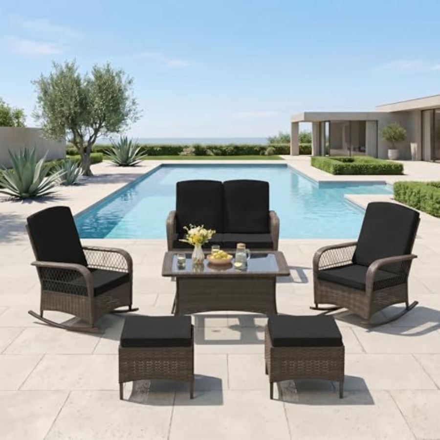 Outdoor Furniture Loveseat - Patio Furniture Set Outdoor Rattan Chair