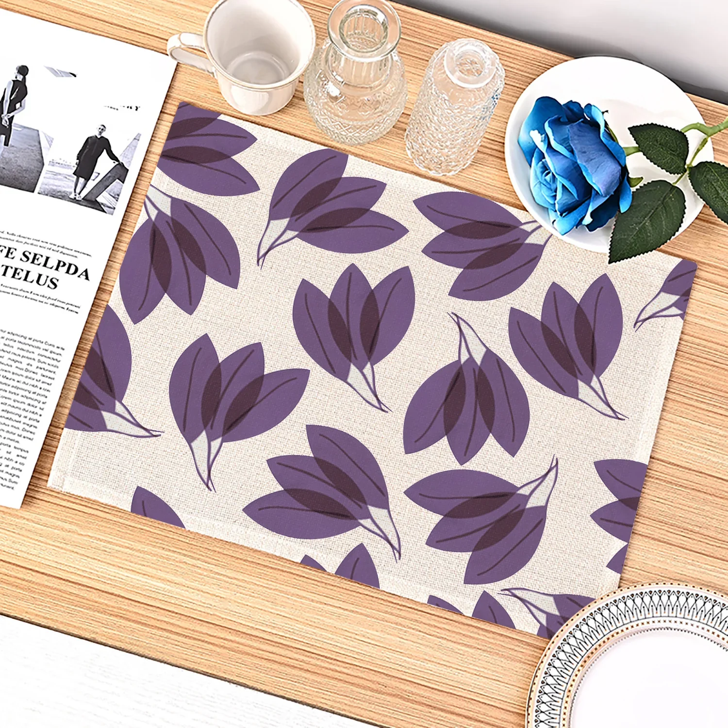 Purple Geometric Pattern Kitch - Outdoor Furniture Dining review and price