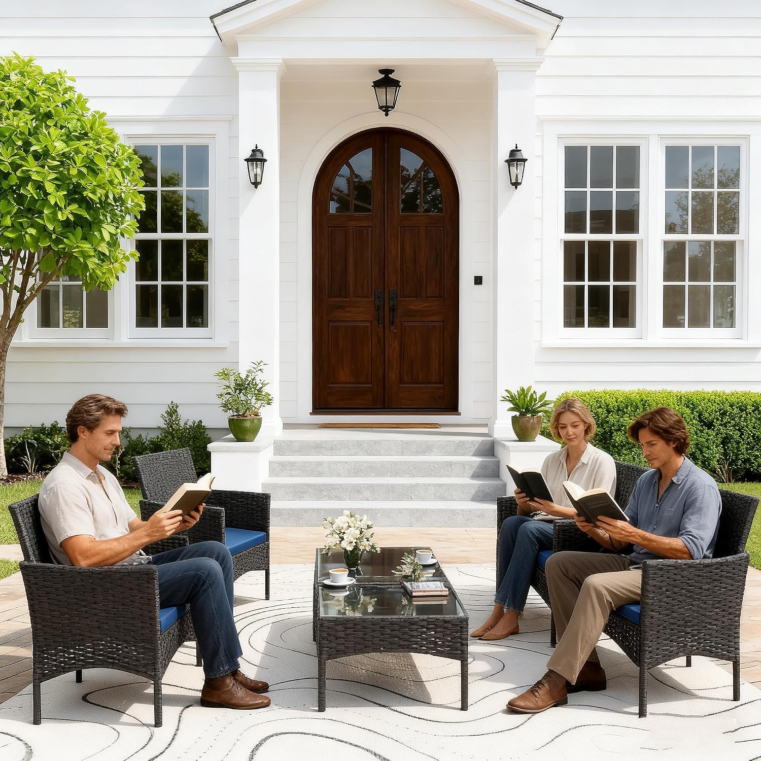 8 Pieces Patio Furniture Set,  - Outdoor Furniture Loveseat review and price