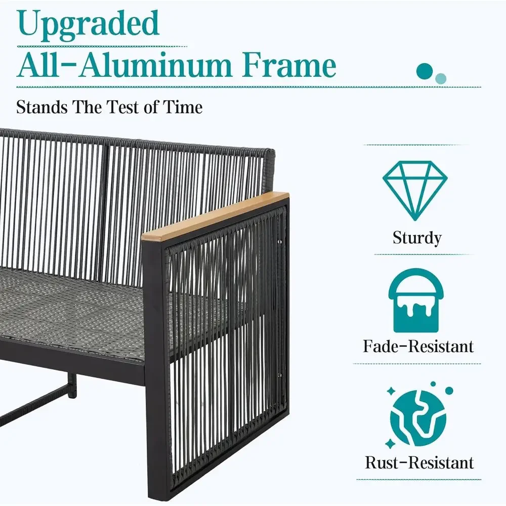 6-Piece Grey Outdoor Patio Fur - Outdoor Furniture Loveseat review and price