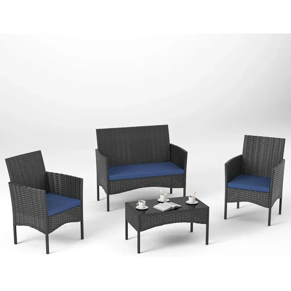 4-Piece Outdoor Patio Furnitur - Outdoor Furniture Loveseat review and price