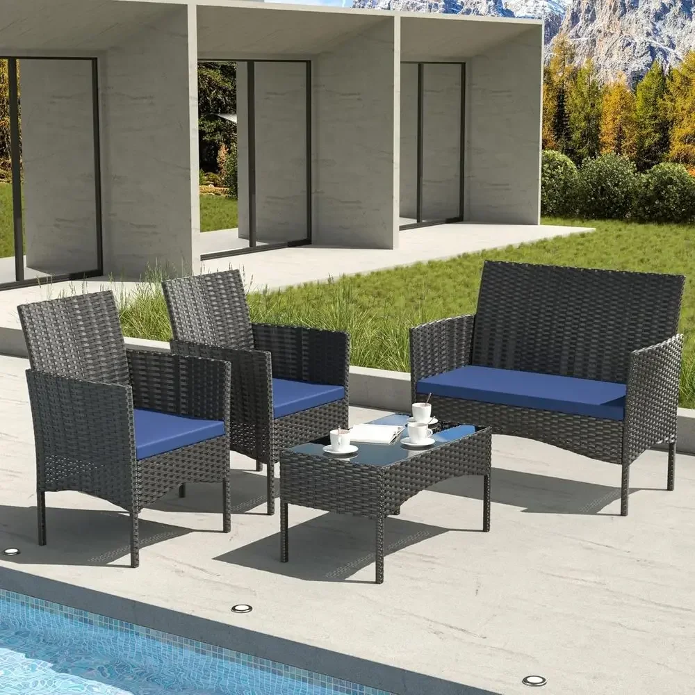 4-Piece Outdoor Patio Furnitur - Outdoor Furniture Loveseat review and price