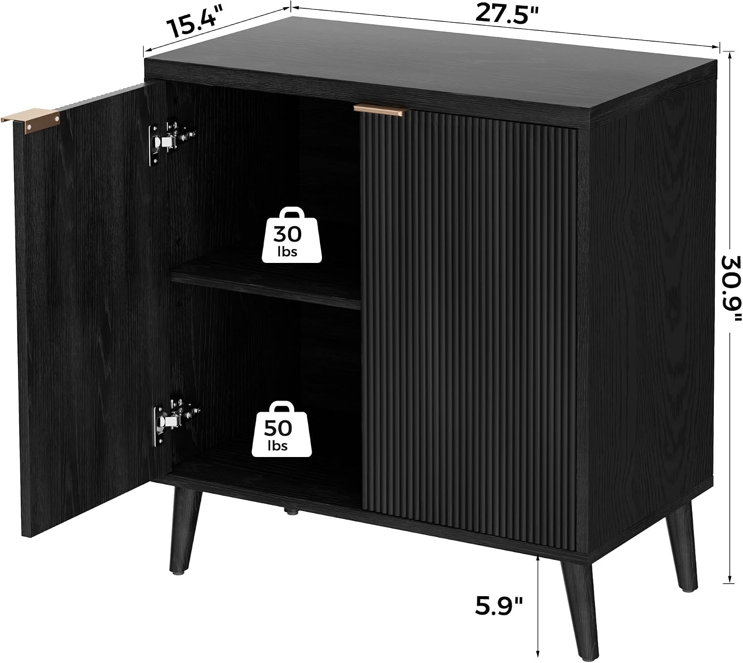 Fluted Buffet Cabinet With Sto - Outdoor Furniture Dining review and price