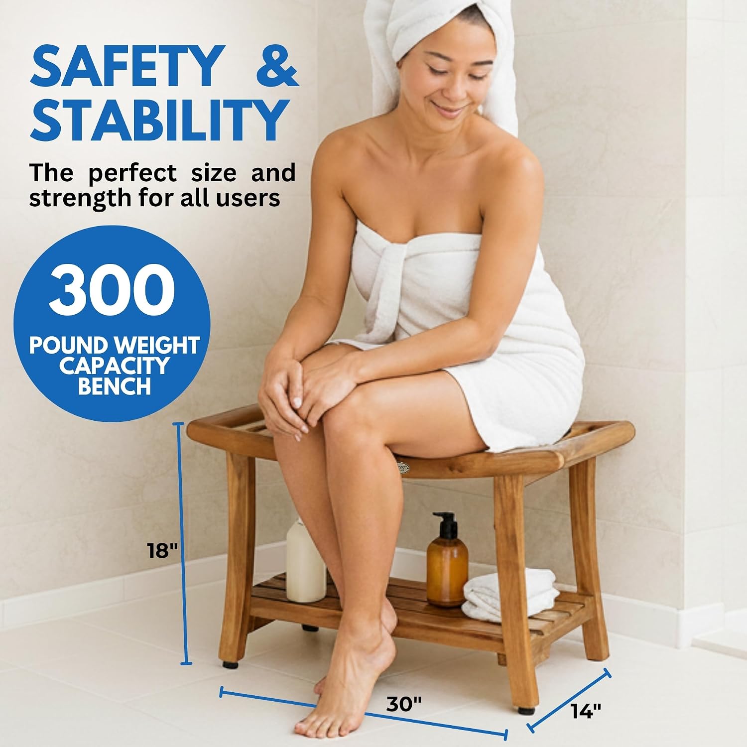 Teak Shower Bench Spa Bath Sho - Outdoor Furniture Teak Wood review and price