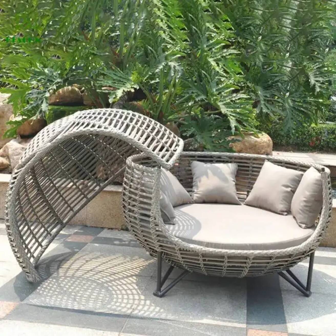 Nordic Patio Canopy Daybed Out - Outdoor Daybed Furniture review and price