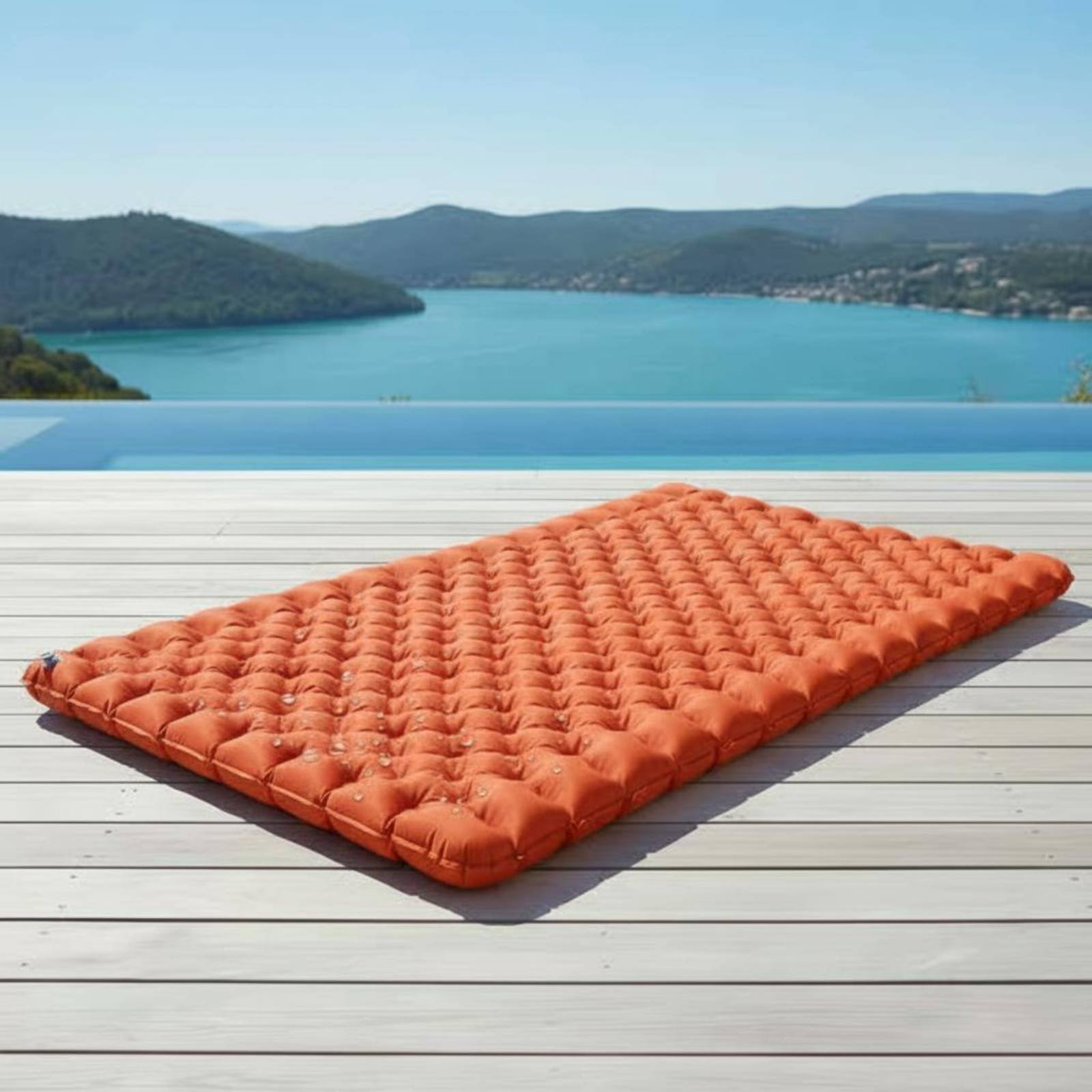 Inflatable Camping Mat Nylon T - Outdoor Rug Waterproof review and price