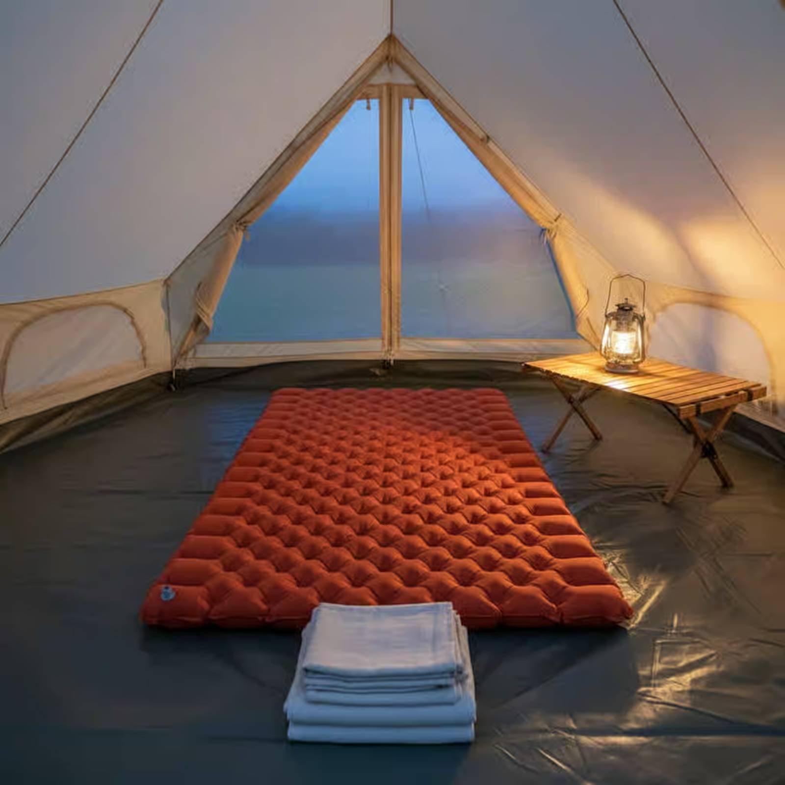 Inflatable Camping Mat Nylon T - Outdoor Rug Waterproof review and price