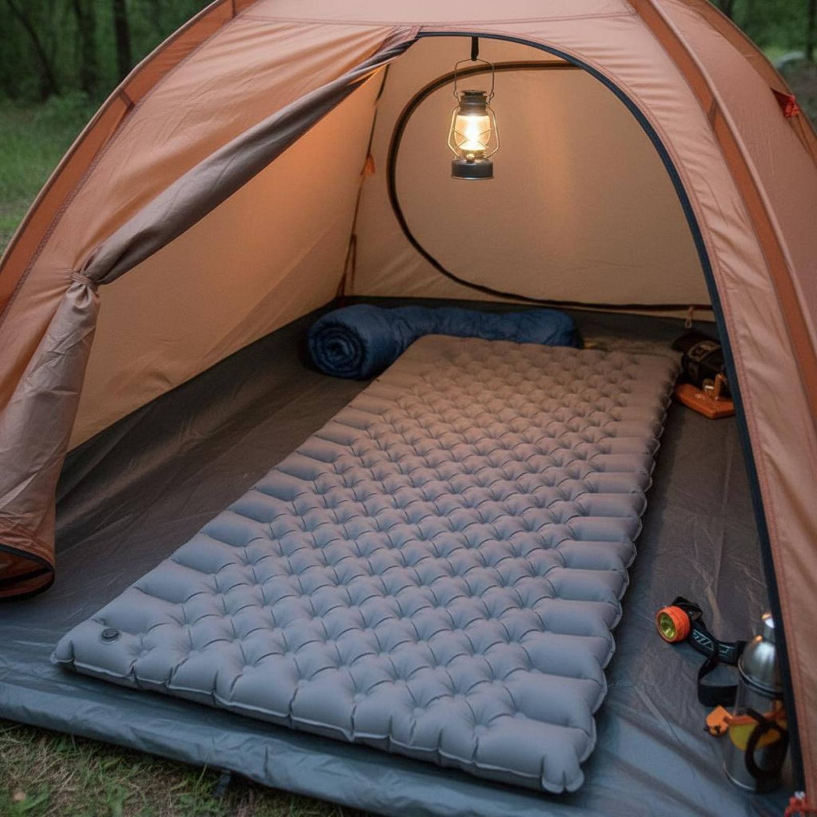 Inflatable Camping Mat Nylon T - Outdoor Rug Waterproof review and price