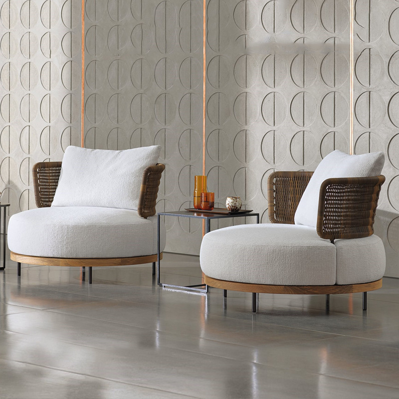 qw-Outdoor Sofa Patio Villa Te - Outdoor Furniture Teak Wood review and price