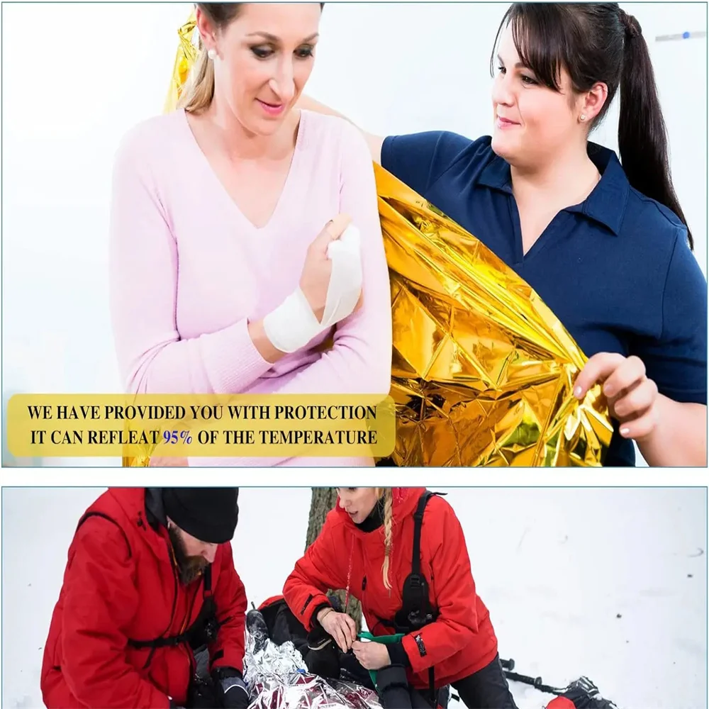 5Pcs Emergency Thermal Blanket - Outdoor Rug Waterproof review and price