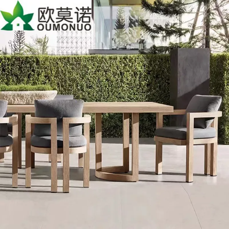 Nordic Outdoor Teak Wood Dinin - Outdoor Furniture Teak Wood review and price
