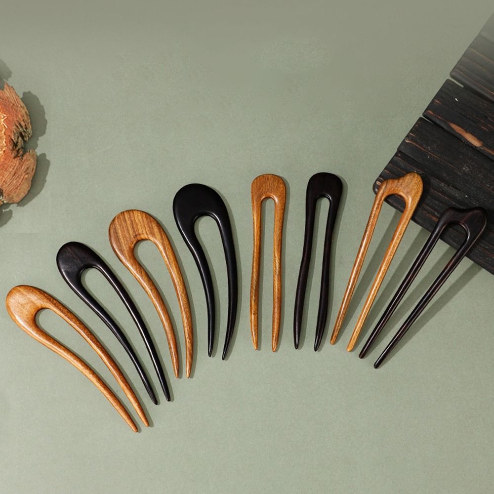 Headwear U Shaped Wooden Hair  - Outdoor Furniture Decor review and price