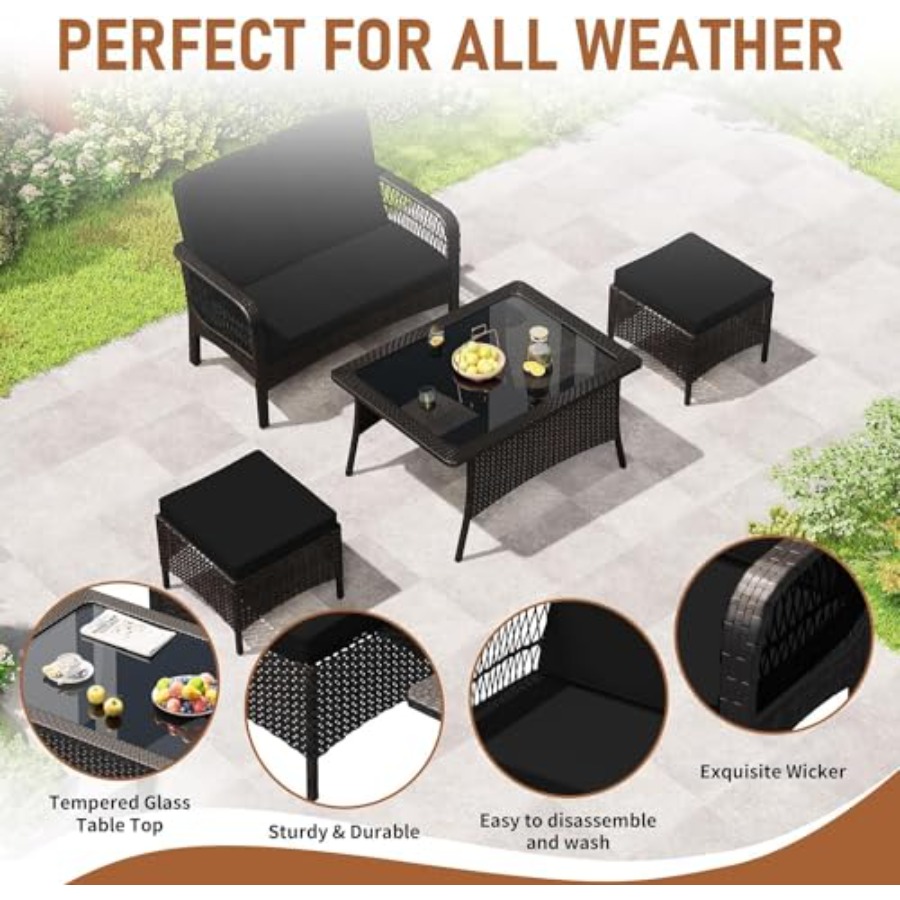 Patio Furniture Set Outdoor Ra - Outdoor Furniture Loveseat review and price