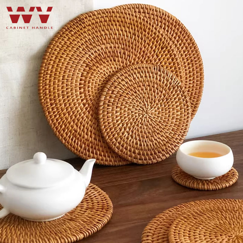 10-20cm Pot Mats Handwoven Rat - Outdoor Furniture Sale review and price