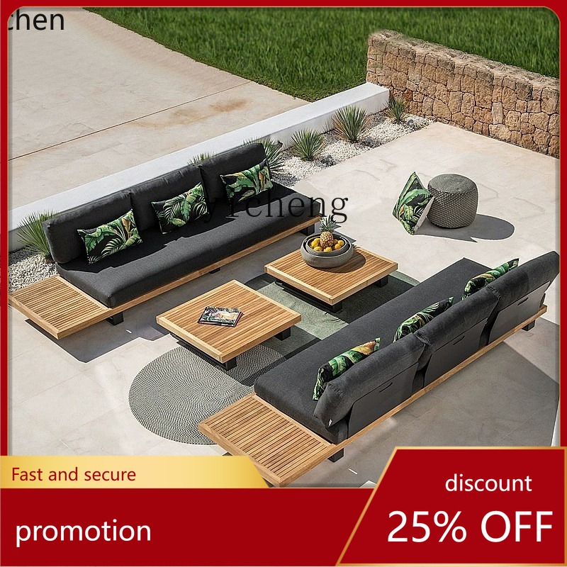 HYS outdoor teak sofa courtyar - Outdoor Furniture Teak Wood review and price