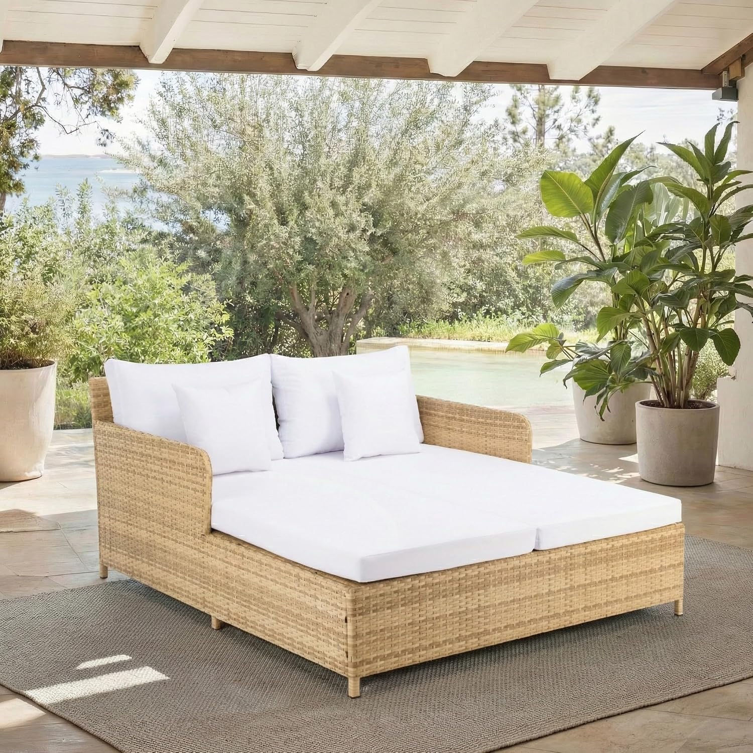 Outdoor Cadeo Daybed  Natural  - Outdoor Daybed Furniture review and price